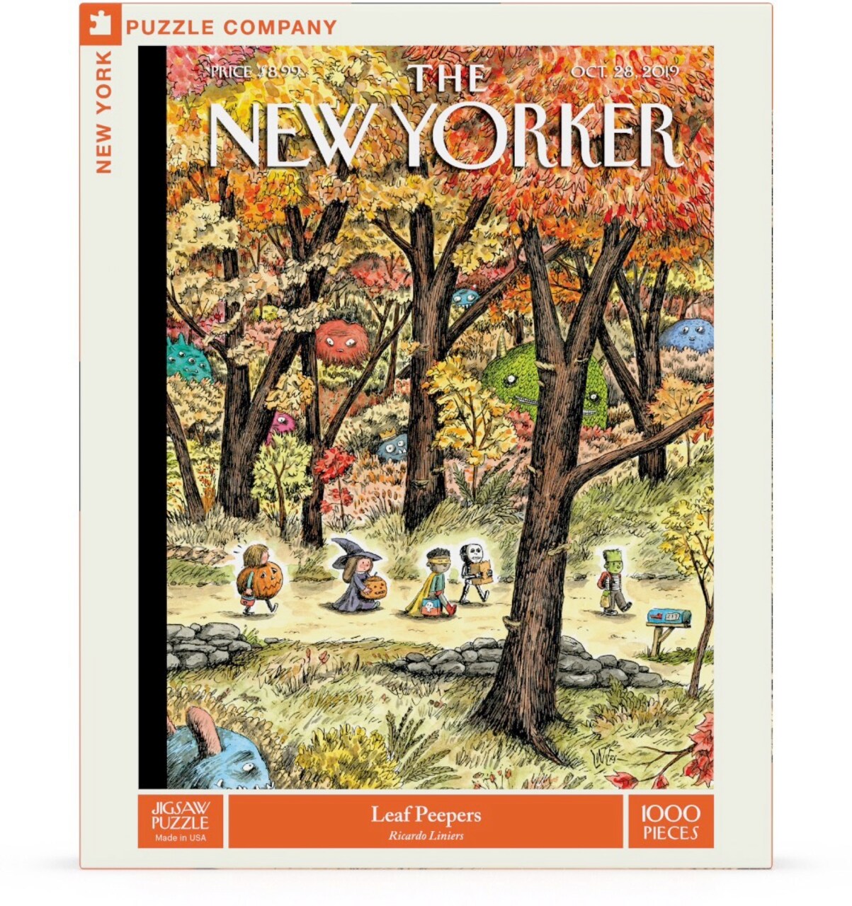 New York Puzzle Company Leaf Peepers 1000 Piece Piece Jigsaw Puzzle